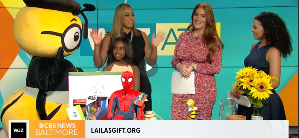 Laila’s Gift on WJZ CBS News Baltimore